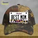 Best Mom Maryland Novelty License Plate Hat Cotton / Camoflauge