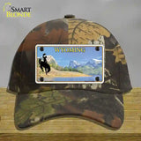 Wyoming Blank Novelty License Plate Hat Cotton / Camoflauge