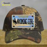 Wyoming Girl Novelty License Plate Hat Cotton / Camoflauge