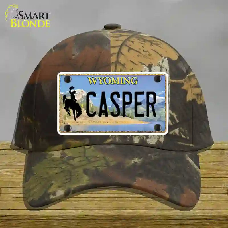 Casper Wyoming Novelty License Plate Hat Cotton / Camoflauge