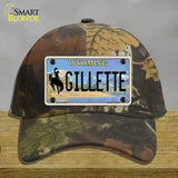 Gillette Wyoming Novelty License Plate Hat Cotton / Camoflauge