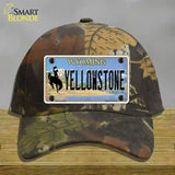 Yellowstone Wyoming Novelty License Plate Hat Cotton / Camoflauge