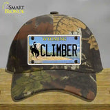 Climber Wyoming Novelty License Plate Hat Cotton / Camoflauge