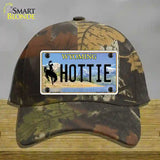 Hottie Wyoming Novelty License Plate Hat Cotton / Camoflauge