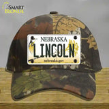 Lincoln Nebraska Novelty License Plate Hat Cotton / Camoflauge