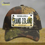 Grand Island Nebraska Novelty License Plate Hat Cotton / Camoflauge