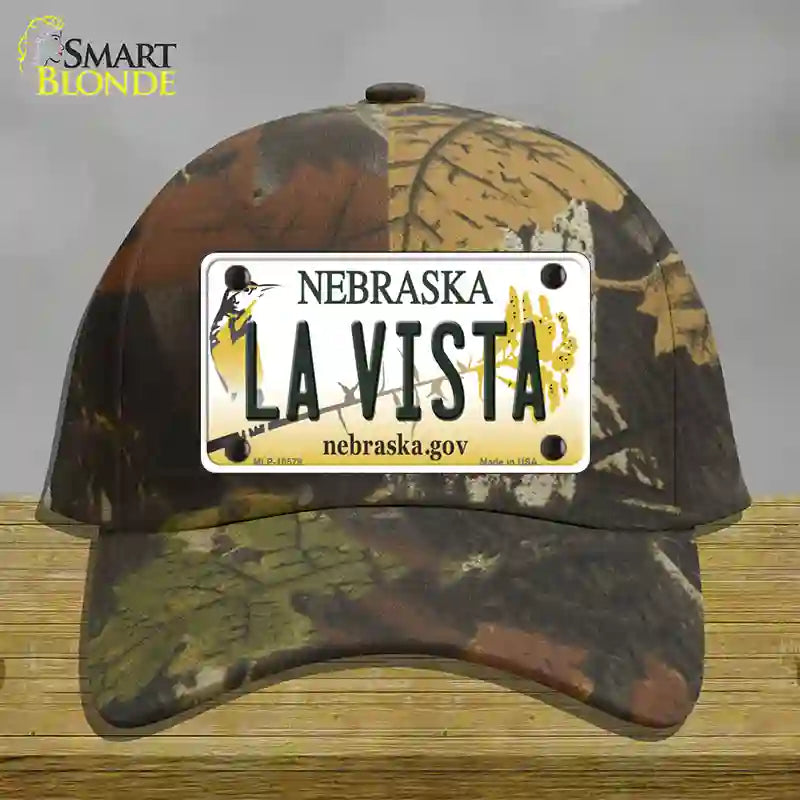 La Vista Nebraska Novelty License Plate Hat Cotton / Camoflauge