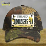 Cornhuskers Fan Nebraska Novelty License Plate Hat Cotton / Camoflauge