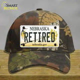 Retired Nebraska Novelty License Plate Hat Cotton / Camoflauge