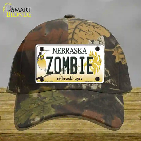 Zombie Nebraska Novelty License Plate Hat Cotton / Camoflauge