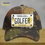 Golfer Nebraska Novelty License Plate Hat Cotton / Camoflauge