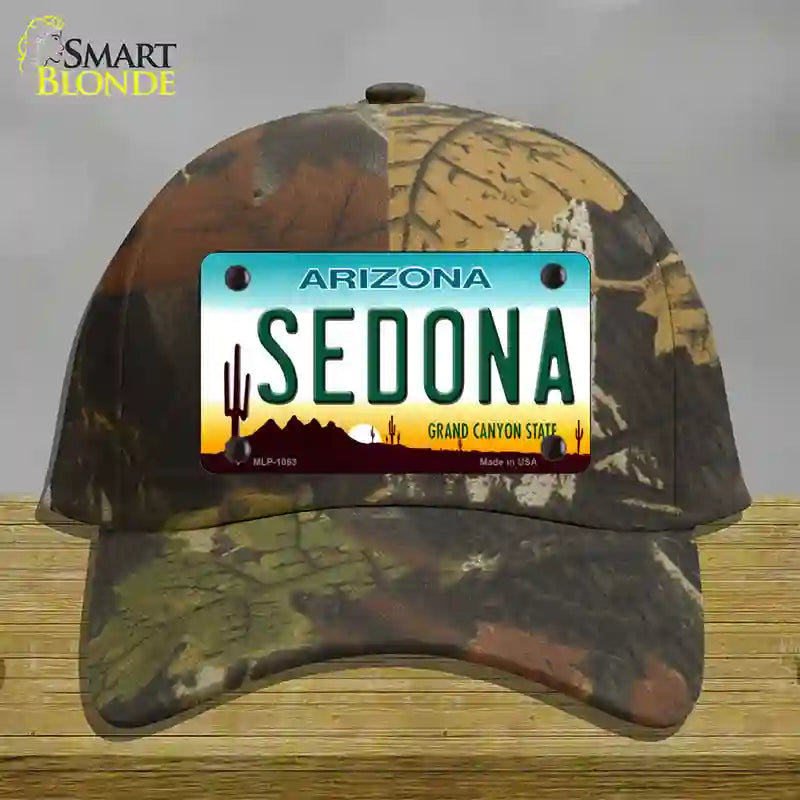 Sedona Arizona Novelty License Plate Hat Cotton / Camoflauge