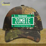 Zombie Vermont Novelty License Plate Hat Cotton / Camoflauge