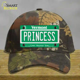 Princess Vermont Novelty License Plate Hat Cotton / Camoflauge