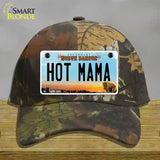 Hot Mama North Dakota Novelty License Plate Hat Cotton / Camoflauge