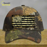 Camo American Flag Novelty License Plate Hat Cotton / Camoflauge