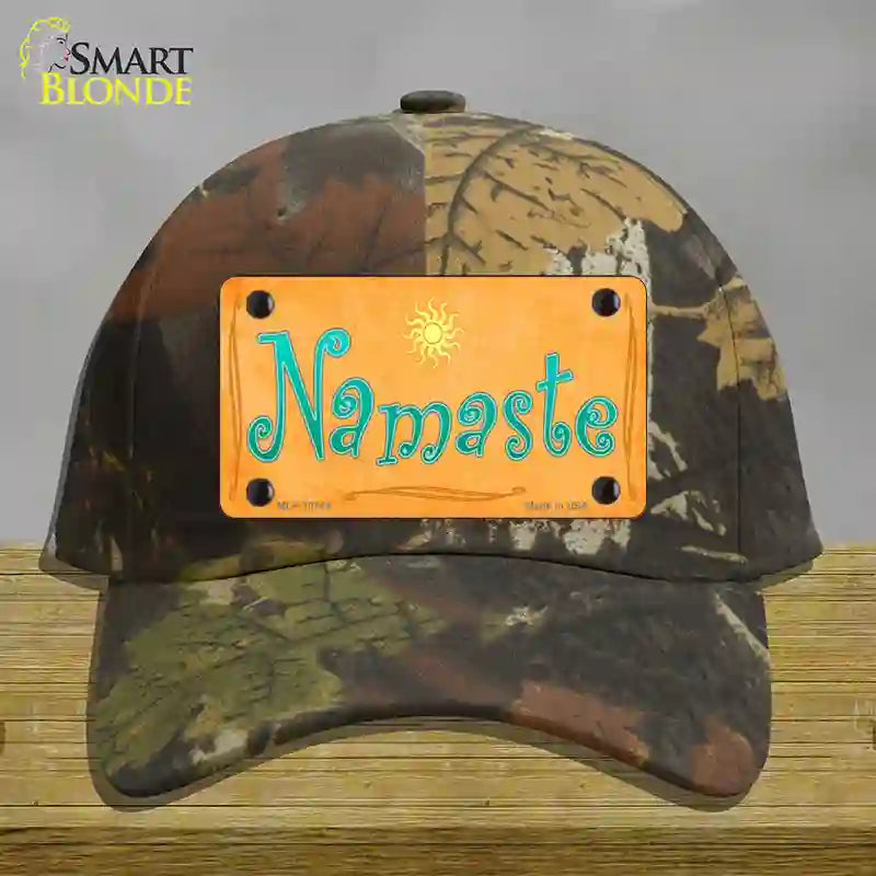 Namaste Novelty License Plate Hat Cotton / Camoflauge