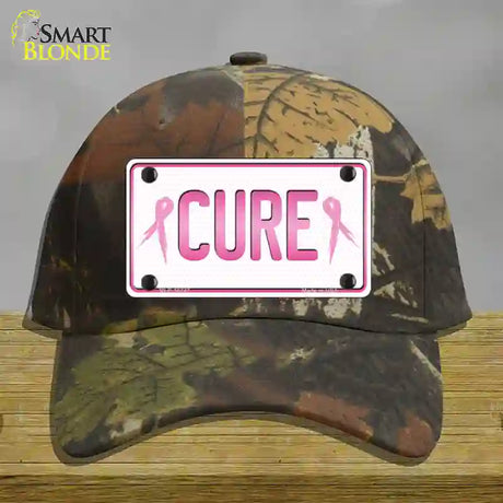 Cure Novelty License Plate Hat Sign Cotton / Camoflauge