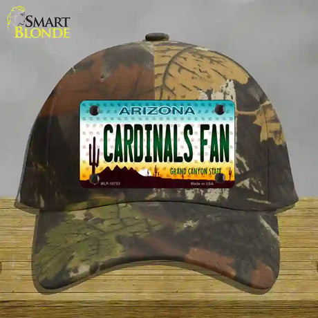 Cardinals Fan Arizona Novelty License Plate Hat Cotton / Camoflauge