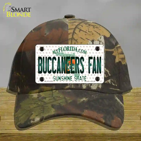 Buccaneers Fan Florida Novelty License Plate Hat Cotton / Camoflauge