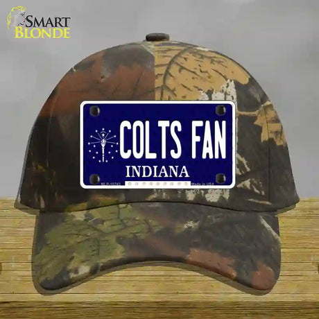 Colts Fan Indiana Novelty License Plate Hat Cotton / Camoflauge