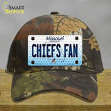 Chiefs Fan Missouri Novelty License Plate Hat Cotton / Camoflauge