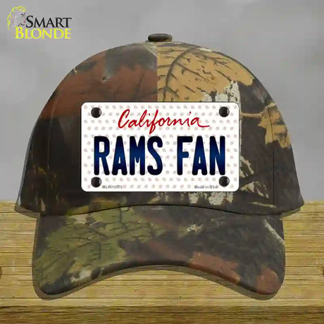 Rams Fan California Novelty License Plate Hat Cotton / Camoflauge