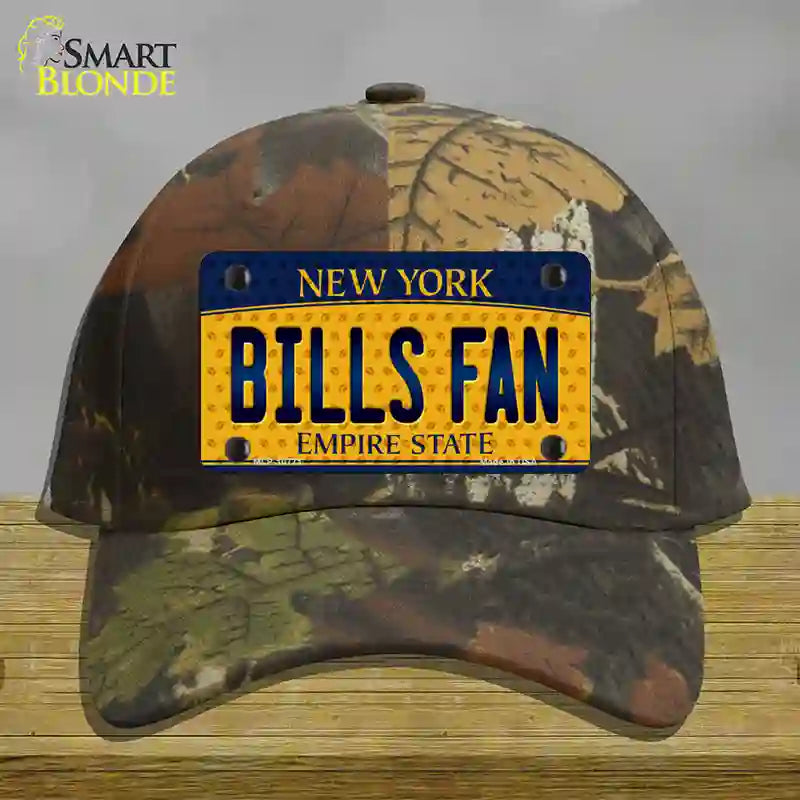 Bills Fan New York Novelty License Plate Hat Cotton / Camoflauge