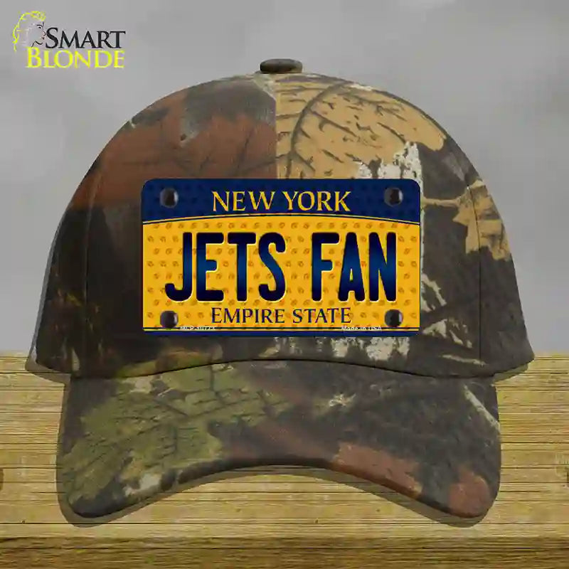 Jets Fan New York Novelty License Plate Hat Cotton / Camoflauge