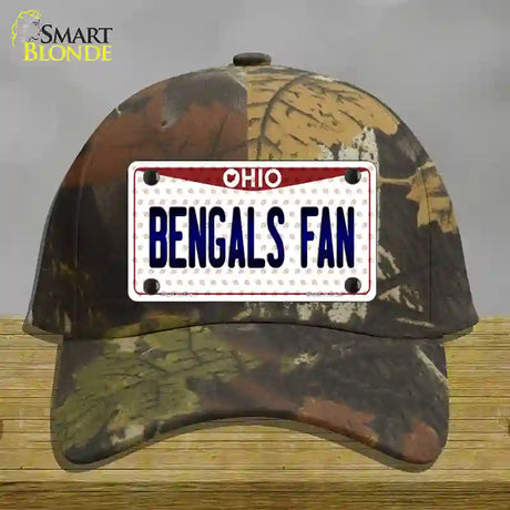 Bengals Fan Ohio Novelty License Plate Hat Cotton / Camoflauge