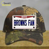 Browns Fan Ohio Novelty License Plate Hat Cotton / Camoflauge