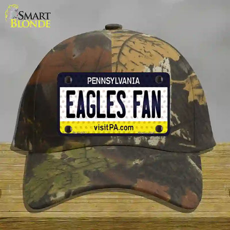 Eagles Fan Pennsylvania Novelty License Plate Hat Cotton / Camoflauge