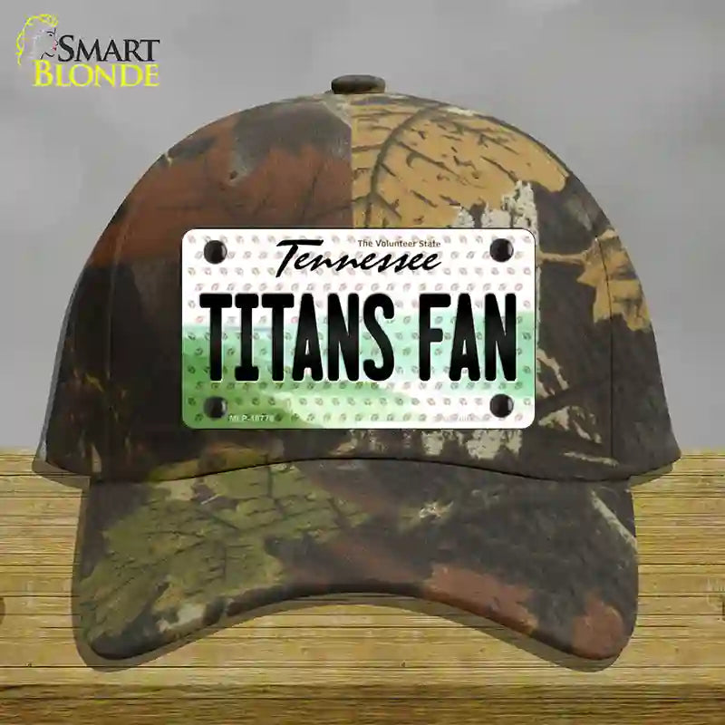 Titans Fan Tennessee Novelty License Plate Hat Cotton / Camoflauge