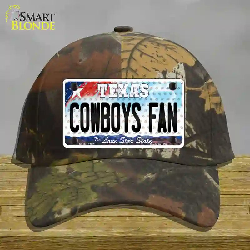 Cowboys Fan Texas Novelty License Plate Hat Cotton / Camoflauge