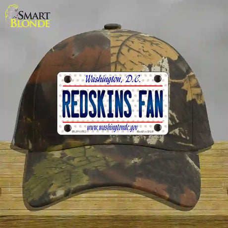 Redskins Fan Washington DC Novelty License Plate Hat Cotton / Camoflauge