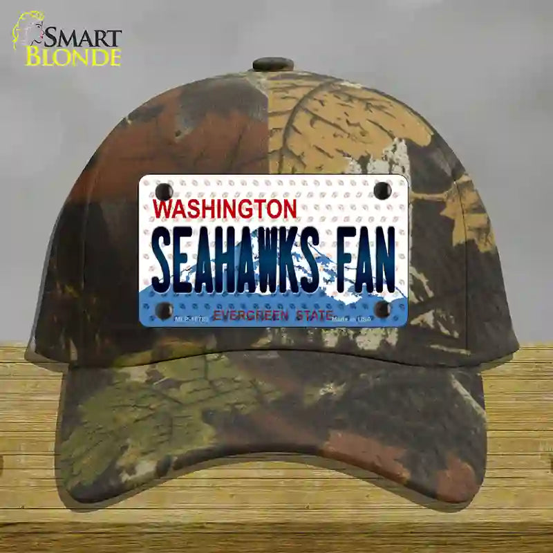 Seahawks Fan Washington Novelty License Plate Hat Cotton / Camoflauge