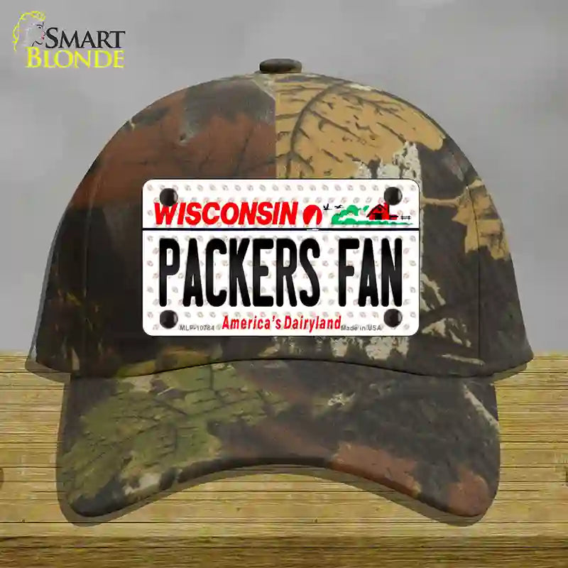 Packers Fan Wisconsin Novelty License Plate Hat Cotton / Camoflauge