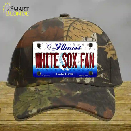 White Sox Fan Illinois Novelty License Plate Hat Cotton / Camoflauge