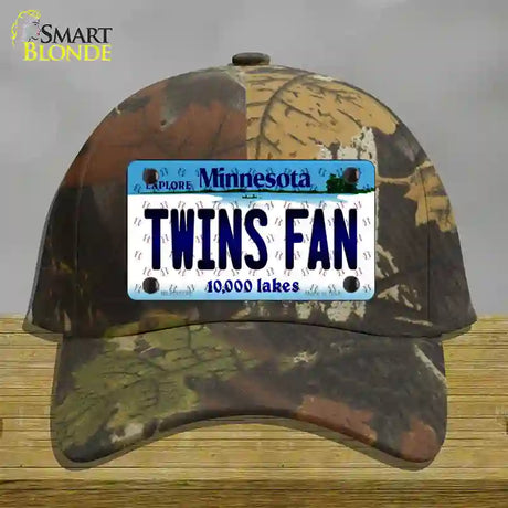 Twins Fan Minnesota Novelty License Plate Hat Cotton / Camoflauge