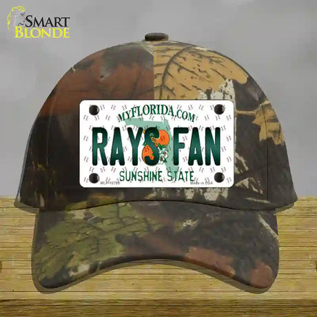 Rays Fan Florida Novelty License Plate Hat Cotton / Camoflauge