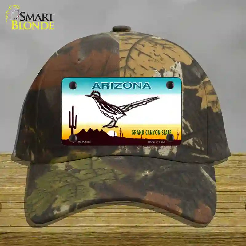 Roadrunner Arizona Novelty License Plate Hat Cotton / Camoflauge