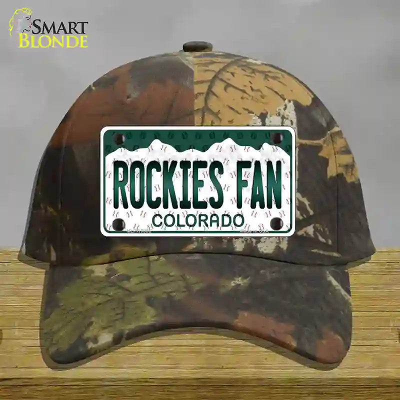 Rockies Fan Colorado Novelty License Plate Hat Cotton / Camoflauge