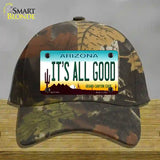 Its All Good Arizona Novelty License Plate Hat Cotton / Camoflauge