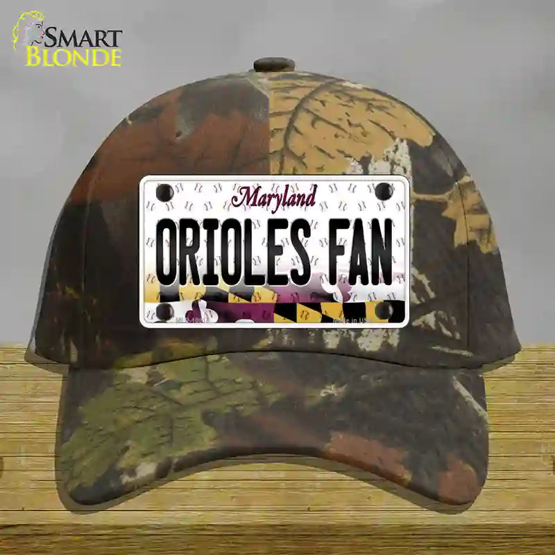 Orioles Fan Maryland Novelty License Plate Hat Cotton / Camoflauge