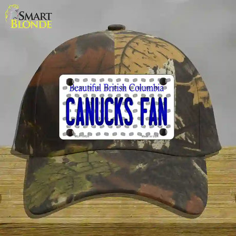 Canucks Fan British Columbia Novelty License Plate Hat Cotton / Camoflauge