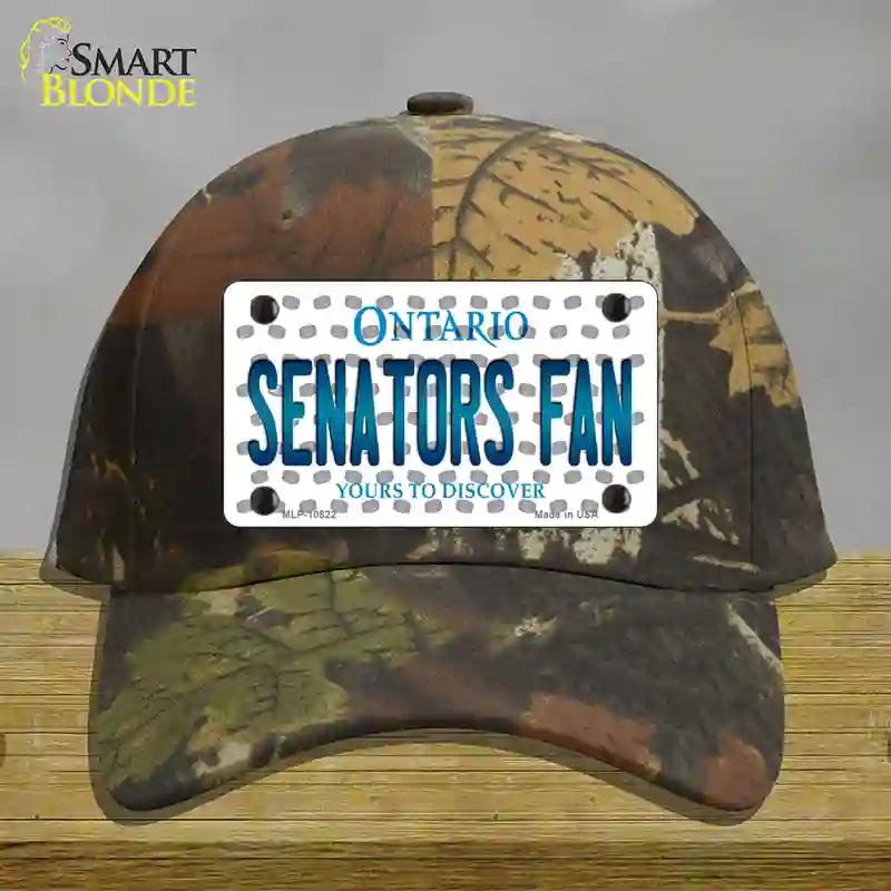 Senators Fan Ontario Novelty License Plate Hat Cotton / Camoflauge