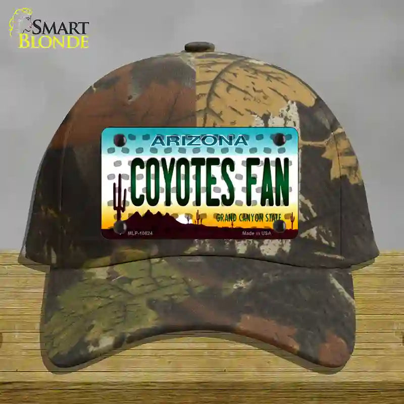 Coyotes Fan Arizona Novelty License Plate Hat Cotton / Camoflauge