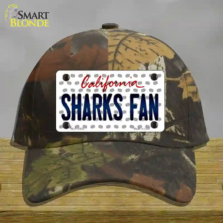 Sharks Fan California Novelty License Plate Hat Cotton / Camoflauge