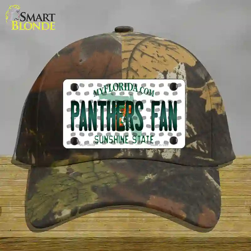 Panthers Fan Florida Novelty License Plate Hat Cotton / Camoflauge