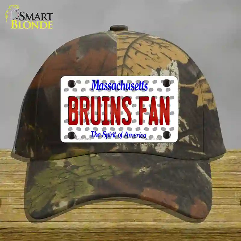 Bruins Fan Massachusetts Novelty License Plate Hat Cotton / Camoflauge